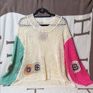 POL Colorful Knit Women's Sweater